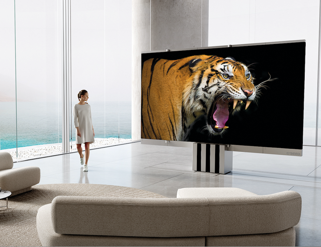 C SEED introduces the  World´s First Foldable 165-inch Micro LED TV